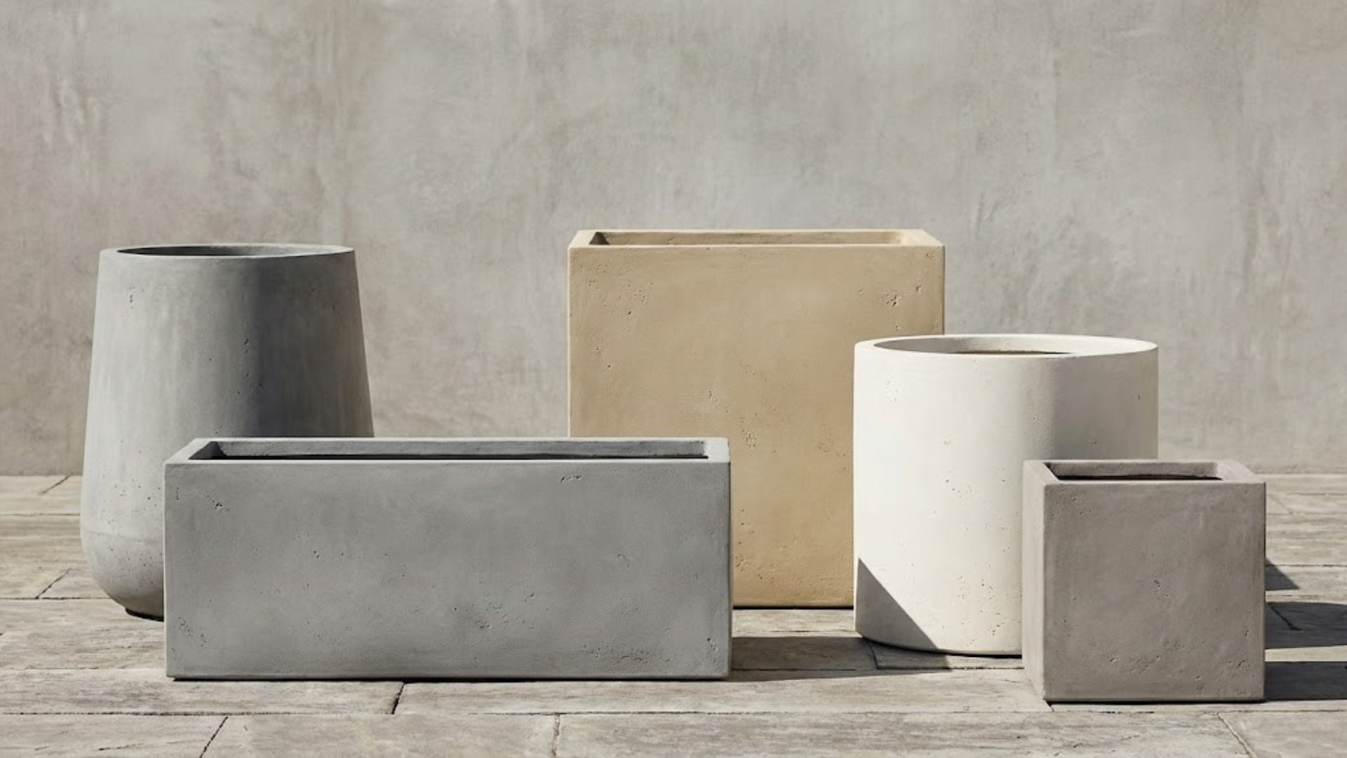 Cement planters